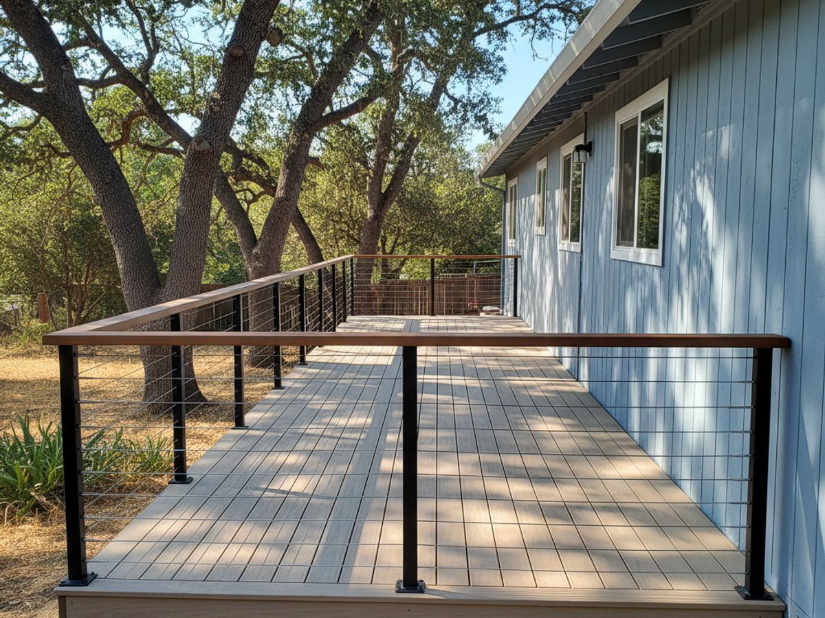 Custom Deck Design completed by Coastal Deck Solutions in Anaheim, CA